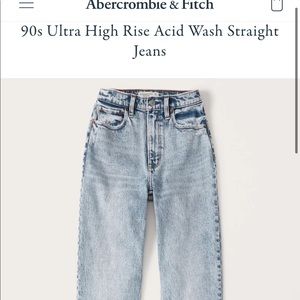Abercrombie The 90’s straight ultra high rise 26